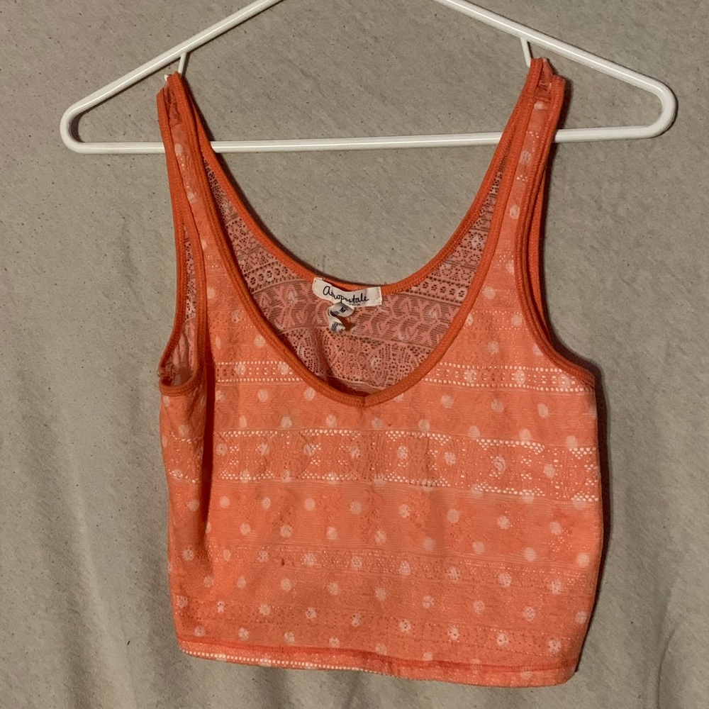 Orange crop top